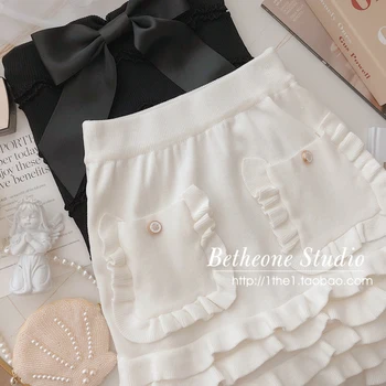 Prancūzų Stiliaus Dizainas Baltas Sijonas Aukštu Juosmeniu Apvalkalas - Line Mini Klubo Sijonas Moterų 2021 m. Vasaros Atsitiktinis Slim Trumpas Mujer Faldas