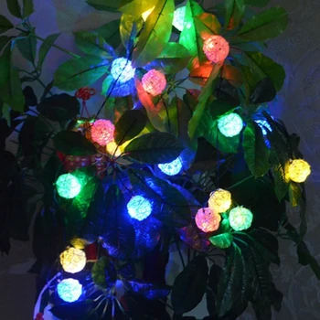 Rotango Šviesos eilutę Kalėdų Pasakos Dekoratyvinės šviesos Powered by Baterija, LED lempos partijų Vestuvių Sodas Girliandą Kalėdų medžio