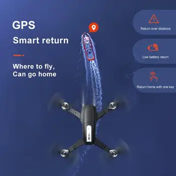 S604 Pro GPS Lankstymo Drone Su Oro Fotografija Dual Camera 4K HD 