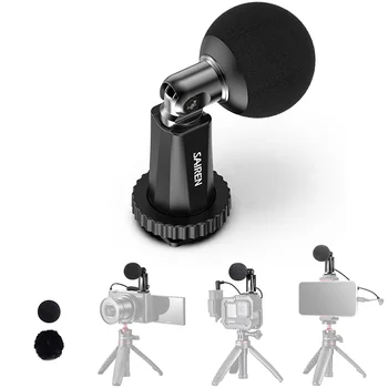 Sairen 3.5 MM Plug Mikrofonas Supercardioid Mini Įrašas Mic Garso ir Vaizdo Microfone Canon Nikon Sony Vlog Mikrofonas