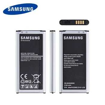 SAMSUNG Originalus EB-BG800BBE EB-BG800CBE 2100mAh Bateriją, Skirtą Samsung GALAXY S5 mini S5MINI SM-G800F G870A G870W Mobilusis Telefonas