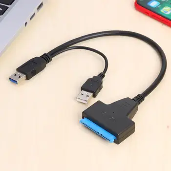 SATA Dual USB3.0 Didelės Spartos Meistras JMS578 Adapterio Laidas 2,5 colio SATA/HDD Plug and Play be Vairuotojo Programinė įranga