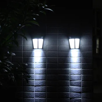 Saulės Energijos Sienų apšvietimo 6 LED Jutiklis Lempos Vandeniui Energijos Taupymo Gatvės Kieme Kelias Namo Sodas, Dekoratyviniai Lauko Žibintų