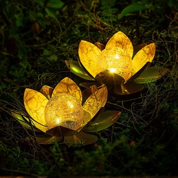 Saulės Šviesos Lotus Plūduriuojantis Gėlių Naktį Šviesos Buitinių Sodas, Tvenkinys, Lauko Baseinas, Vestuvių Kiemo Dekoracija Lempos
