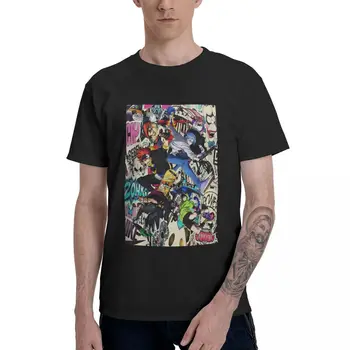 SK8 Infinity Anime vyriški T Shirts Juokinga Tees trumpomis Rankovėmis Apvalios Apykaklės Marškinėliai Medvilnės 4XL 5XL Drabužiai