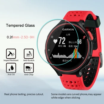 Smart Watch Ekrano Apsauginės Plėvelės Garmin Forerunner 235/225/220 SmartWatch Įbrėžimams atsparus Grūdintas Stiklas Priedai