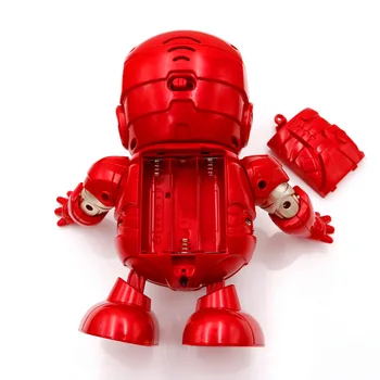 Stebuklas Keršytojas Žaislai LED Šviesos Muzika, Šokių Super Herojai Geležinis Žmogus Voras Elektroninių Robotas Vaikams Kalėdų Dovana