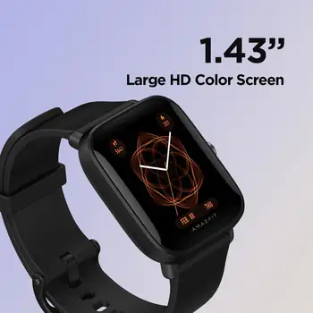 [stock] Pasaulio Amazfit Pvp U Pro GPS Smartwatch 1.43 colio 50 Laikrodžių Veidus, Spalvotas Ekranas 5 ATM 60+ Sporto Režimas Andriod IOS