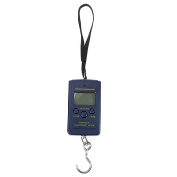 Towayer Nešiojamųjų Elektroninių Masto 40kg 10g Kabinti Žvejybos Bagažo Skaitmeninis LCD Kišenėje Svoris Kablys Masto Su Apšvietimu