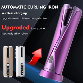 USB Bevielis Automatinė Hair Curler Magic Anti Plikymo Garbanoti Banga Volai Spiralės Elektrinės Keraminės Kaitinimo Plaukų Formavimo Priemonė