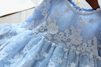 Vaikai Rudens Suknelės Mergaitėms Gėlių Nėrinių Princesė Šalis Suknelė Žiemos Ilgomis Rankovėmis Vaikų Drabužių Gimtadienio Baby Girl Vestidos