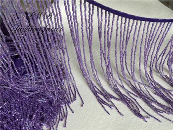 Violetinė duobute pakraštyje Kutas nėrinių lotynų apdailos nėriniai 15cm plotis apdailos suknelė/dizaineris