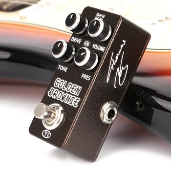XVIVE Nešiojamų Gitaros Efektu Pedalas Metalo Overdrive Iškraipymo DC 9V AC Adapteris, Multi-efektų Pedalas Tiesa Apeiti