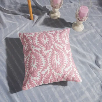 Šiaurės minimalistinio rožinė mesti pagalvę padengti geometrinis medvilnės, siuvinėta sofos užvalkalas Office pagalvėlė padengti 45x45 automobilių, namų dekoro