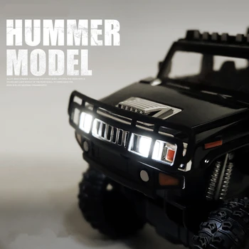 1/28 Hummer H2 6*6 Padangos Modifikuotų Off-road Transporto priemonė Lydinio Automobilio Modelį Diecasts Žaislinės Transporto priemonės Simulatio Metalo Automobilio Modelį Vaikams, Žaislų, Dovanų