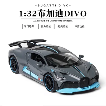 1: 32 modeliavimas Bugatti Divo lydinio automobilių sporto prabangių automobilių modeliu, vaikų žaislai, gimtadienio, Kalėdų, Naujųjų Metų dovana ekologiškų automobilių