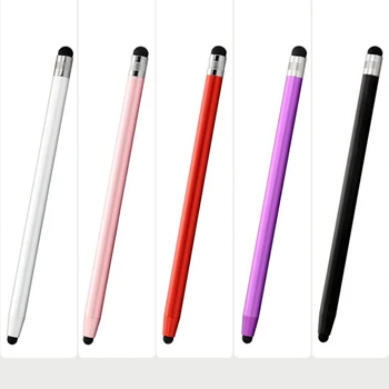 1 Gabalas Dual-patarimas Capacitive Pen Mobiliojo Telefono Stylus Gumos Patarimas Touch