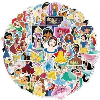 10/50/100vnt Disney Princess Lipdukai Užšaldyti Žaislų Istorija Mikė Pūkuotukas Vandeniui Riedlentė Nešiojamas Animacinių filmų Stikers Vaikų Žaislas
