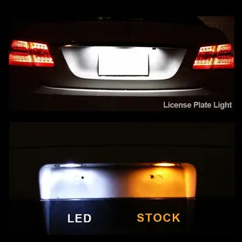 10 Lemputes 2005-2012 M. 2013 M. M. M. Nissan Xterra Baltas Automobilis LED Interjero Žemėlapis Dome Light Kit Magistraliniai Krovinių Licencijos numerio ženklo apšvietimo Žibintas