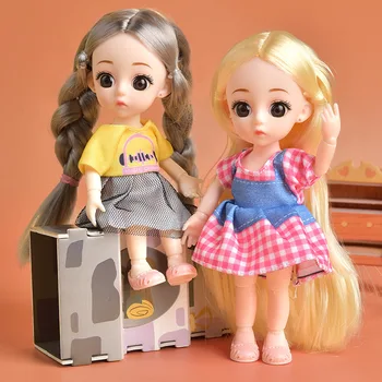 16cm Animacinių filmų Princess Žaislas, Lėlės Mergaitėms Populiarus Modelis Bendrų Vaikų Lėlė Su Vasaros Drabužių Modeliavimas Gimtadienio Dovanos