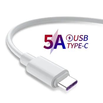 1m 0,25 m 2m Greito Įkrovimo USB C Kabelio 5A Apkrauna USB C Tipo Kabelis Huawei 30 Pro Greitai Įkrauti Mobiliojo Telefono Įkrovimo Laidas
