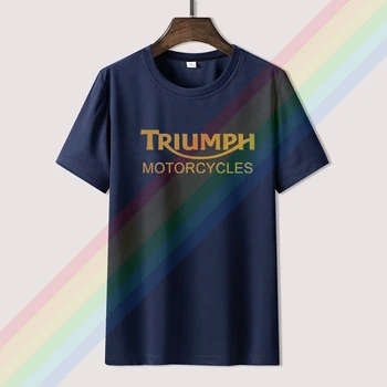 2021 Klasikinis Triumph Motociklą Logotipą, Vyrai, Moterys, Vasarą Medvilnės, Juoda Tees Vyrų Naujausias Populiariausių Normalus Tee Marškinėliai, Unisex