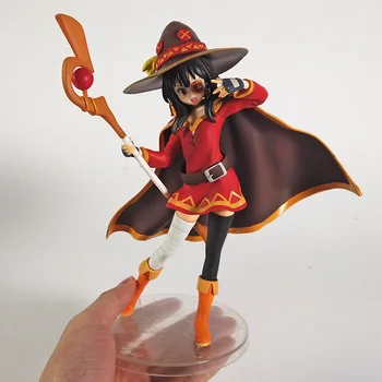 20cm Anime Palaimos už Geresnį Pasaulį! Megumin Pav Stebuklinga Mergaitė 1/7 PVC Kolekcijos Lėlės Modelio Žaislas