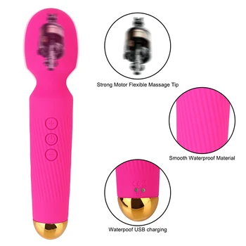 20cm Ripple Vibratoriai Moterims Klitorio Stimuliatorius Analinis Kaištis Sekso Žaislas Suaugusiems Poros Meilės Įrankiai Erotika Lazdelė Mašina