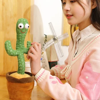 32cm Kūrybos Elektroninių Kaktusas Purtyti Šokių Pliušinis Žaislas Mielas Šokių Kaktusas ikimokyklinio Ugdymo Žaislas vaikams, Kūdikių Dovanų