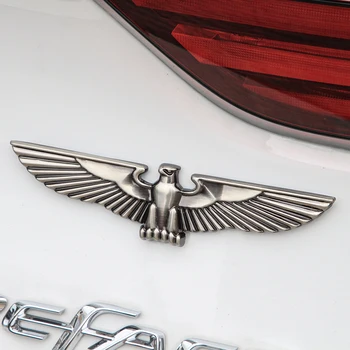 3D Metalo Ženklelis Erelio Sparnų Automobilio Emblema, Lipdukas, Decal Universaliųjų Automobilių Moto Nuoma, Automobilių Stilius Dekoratyviniai Aksesuarai
