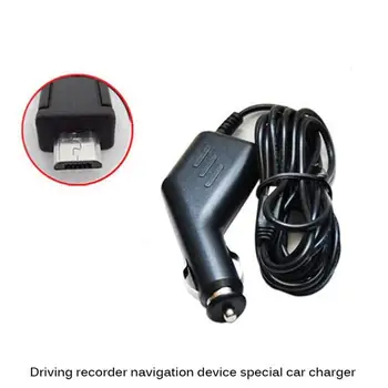 3m 5V 0.5 Automobilio Mini USB Vaizdo įrašymo Lenktas Automobilinis Įkroviklis Uosto, Auto DVR Kamera, GPS, Vaizdo magnetofoną, Juoda Spalva