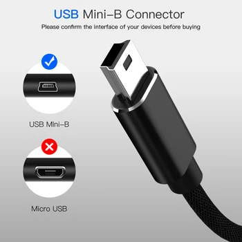 5 Pin B Kabelį Male į USB 3.0 Moterų Metalinio Laido Adapteris Automobilinis MP4 Mini USB3.0-Micro USB-B OTG Micro B USB prailginimo Kabelis