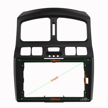 9 COLIŲ Automobilinis Garso Rėmo GPS Navigacijos Fasciją Skydelis Automobilių dvd Plastikinis Rėmas Fasciją tinka HYUNDAI SANTAFE/ HAWTAI SANTAFE