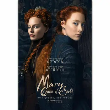 A205 Marija Karalienė Škotų 2018 Filmą Saoirse Ronan Margot Robbie Siena Lipdukas Šilko plakatus Šviesos Drobės Namų Puošybai