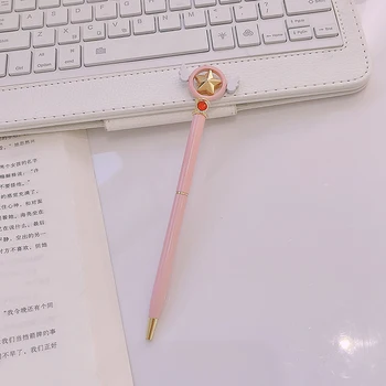 Anime Star Populiarus Anime Kortelės Gūstītājs Cardcaptor Sakura Star Klavišą Ballpoint Šratinukas Ballpen Mokyklos Raštinės Reikmenys