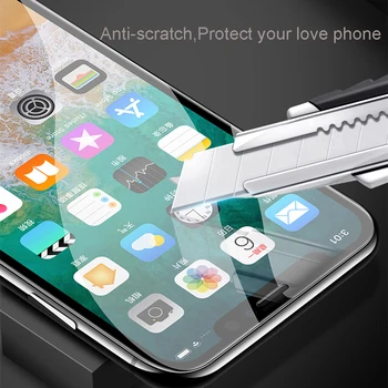Apsaugos Grūdintas Stiklas iPhone 11 12 Pro Max Stiklo iPhone XR X XS 7 8 6s Plius 12 Mini 5s SE 2020 Screen Protector Stiklo