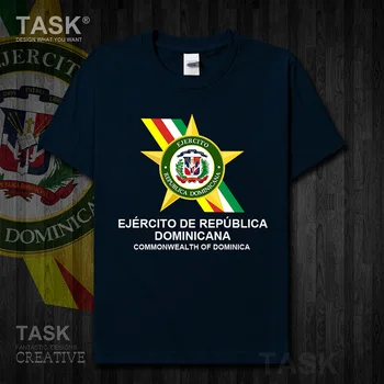 Armijos Dominikos Respublika Dominicana DOM Dominika Trumpas rankovės naujas Viršūnes t shirt mens Karinis Taktinis šalies medvilnės vasaros 01
