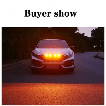 Automobilio LED Priekinės Grotelės Žibintus 