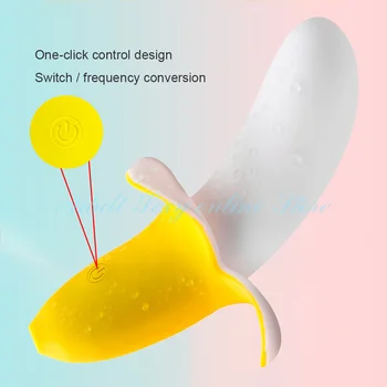 Bananų formos Klitorio Vibratorius G-spot Makšties Stimuliatorius Minkštas Silikoninis Dildo Moterų Masturbator Mielas Suaugusiųjų Sekso Žaislas, skirtas Moters