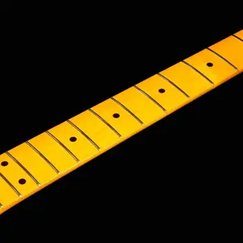Blizgesys-22 VNT. elektrinės gitaros kaklo rankena Klevas fingerboard Strat Stratocaste su nugaros vidurio Gitara Priedai