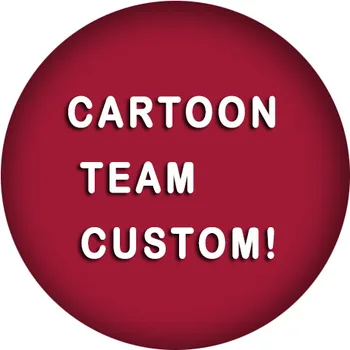Cartoon Komandos logotipą Užsakymą!! sporto, Futbolo, Beisbolo, Krepšinio, futbolo Turas stiklo cabochon Snap mygtuką DZ689