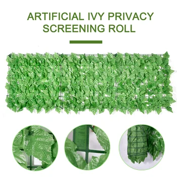 Dirbtinis Žalios Lapinės Tvora Roll UV Apsauga Ivy Privatumo Sodo Tvora, Kieme, Už Namo, Sodo Puošmena Rotango Augalų Sienos