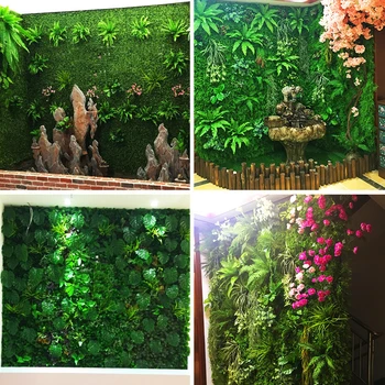 Dirbtinių Augalų Žaliosios Vejos Žolės Sodinimo Sienų Apdailai Gėlių Sienos, Plastikiniai Dirbtinių Gėlių Kompozicijų Priedai Filialas