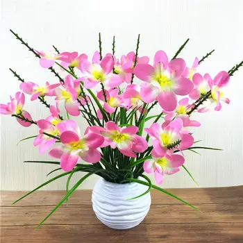 Dirbtinės Gėlės Padirbtų Puokštė Šilko Gėlių Dirbtinė Orchidėja Drugelių Orchidėja Šalies Namų Vestuvių Šventė Apdaila