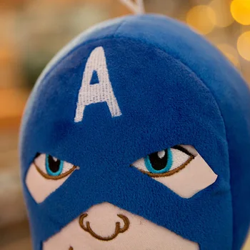 Disney Pliušas Žaislai Marvel Keršytojas Minkšta Pagalvėlė Įdaryti Herojus Kapitonas Amerika Shield Movie Animacija Lėlės Vaikai, Vaikai, Berniukas Dovanos