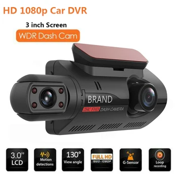 Dual Lens Car DVR Brūkšnys Cam Vaizdo įrašymo G-Sensor 1080P Vaizdo įrašymo WIFI Greitis N GPS Dashcam Brūkšnys Cam Automobilių DVR Kamera