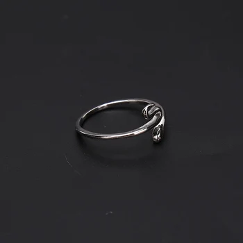 Elegantiškas Gyvatės Formos Atidarykite Reguliuojamas Piršto Žiedą, Moterims Paprastas Žiedas Fine Jewelry Mergina Dovana