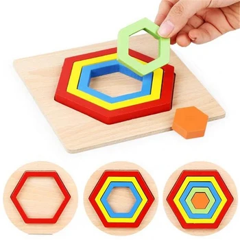 Formos Pažinimo Valdyba Vaikų Geometrija, Dėlionės, Mediniai Žaislai Vaikams Švietimo Žaislas Kūdikiui Pažinimo Mokymosi Atitikimo Žaislas