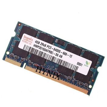 Hynix RAM DDR2 4GB 800MHz atmintis 4 GB 2Rx8 PC2-6400S-666-12 ddr2 4gb 800 ram ddr2 Nešiojamas memoria 200PIN 1.8 V sąsiuvinis