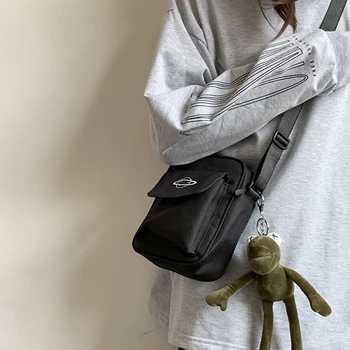 Japonija Stiliaus Moteris Drobės Mažų Pečių Maišą Mados Medžiaga Mobilųjį Telefoną Maišelį Crossbody Krepšiai Atsitiktinis Moterų Rankinėje Moterų Mini Rankinė